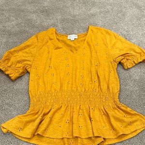 Francesca’s V neck top.